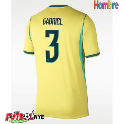 Camiseta Brasil Gabriel Magalhaes #3 Primera Equipación Mundial 2026 manga corta